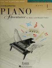 Accelerated Piano Adventures For the Older Beginner, Book 1, Technique & Artistry Book - Scanned Pdf with Ocr